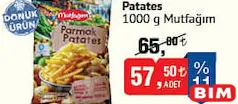 MUTFAĞIM PATATES 1000 G fiyat ve kampanya bilgisi